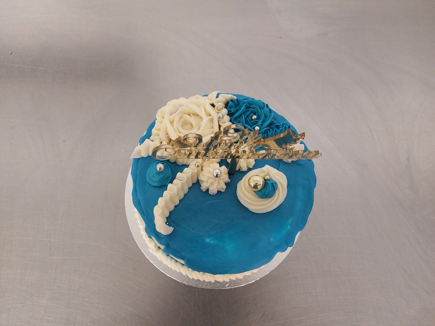 Confirmation/Communion cake - Sky Blue