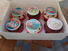 Load image into Gallery viewer, Kid&#39;s Happy Birthday Cupcakes
