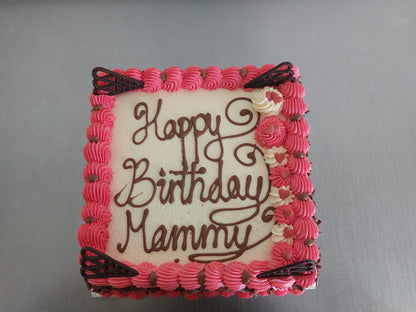 Fresh Cream with Pink Frosting